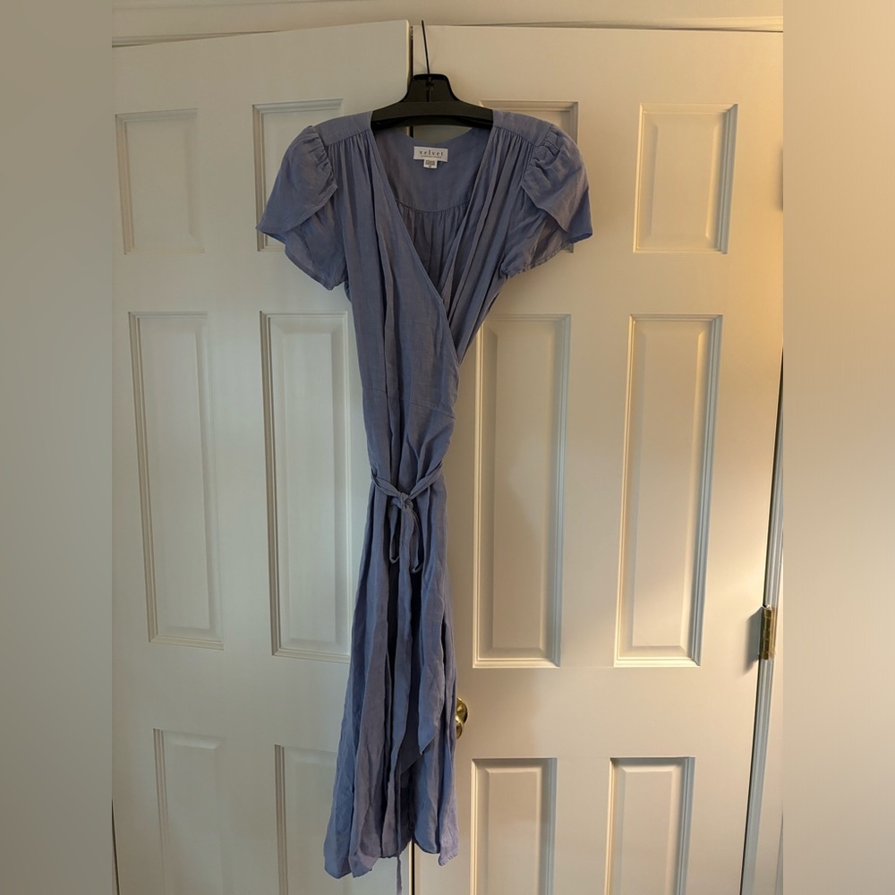 Velvet linen dress
